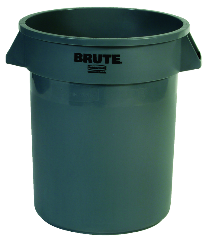 Brute - 20 Gallon Round Container --Â Double-ribbed base - Exact Industrial Supply