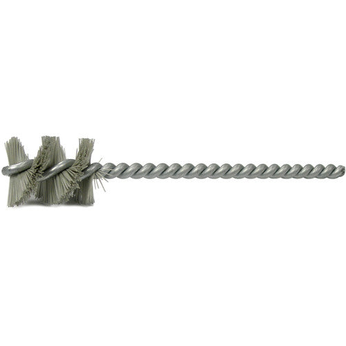.640″ Nylox Micro Abrasive Tube Brush, 600 AO, 1″ Brush Length - Exact Industrial Supply