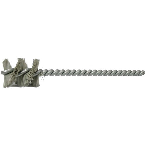 .890″ Nylox Micro Abrasive Tube Brush, 600 AO, 1″ Brush Length - Exact Industrial Supply