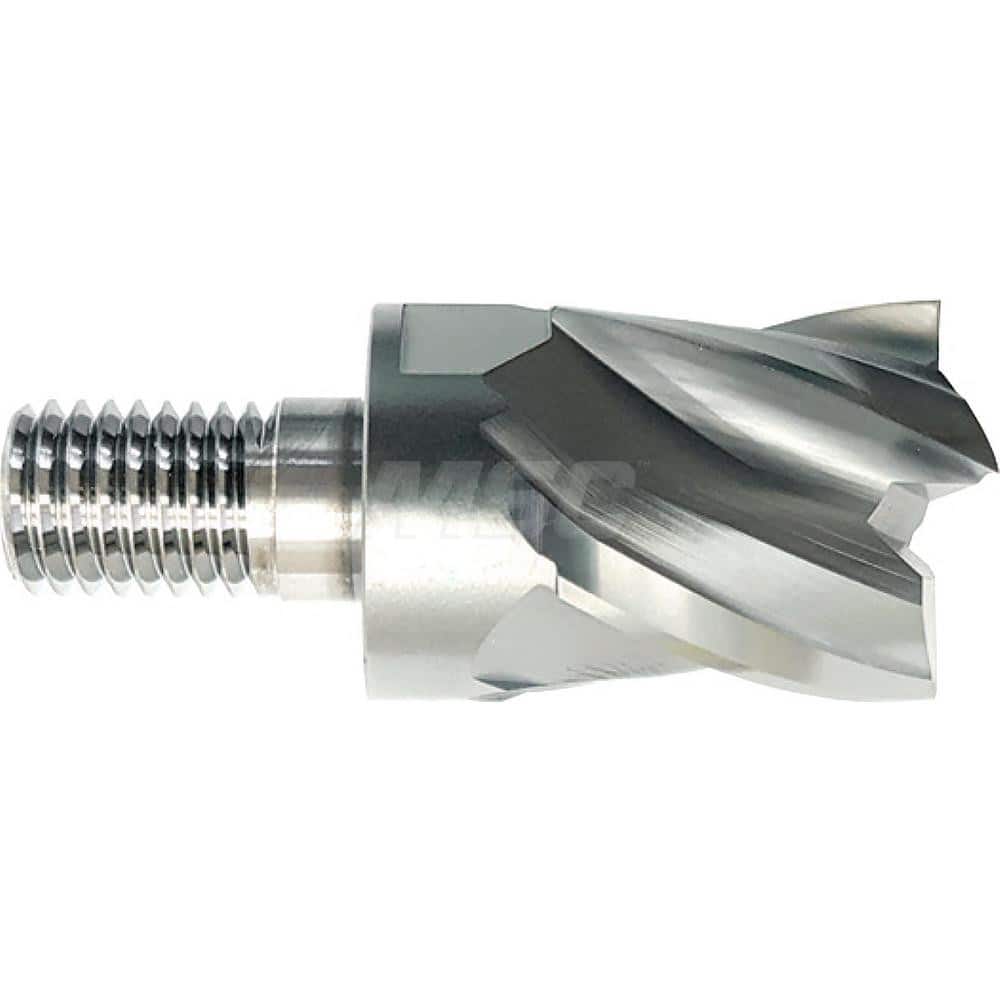 YG-1 - Square End Mill Heads; Mill Diameter (Inch): 5/8 ; Mill Diameter (Decimal Inch): 0.6250 ; Number of Flutes: 4 ; Length of Cut (Inch): 5/8 ; Length of Cut (Decimal Inch): 0.6250 ; Connection Type: M8