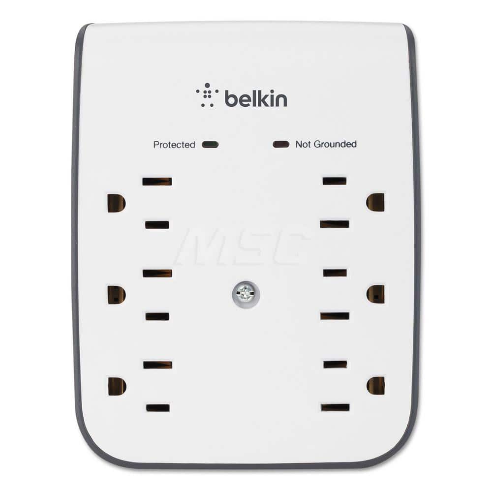 Belkin - Power Outlet Strips; Amperage: 15 ; Voltage: 5.00 ; Number of Outlets: 6 ; Material: Plastic ; Mounting Type: Wall ; Cord Length (Feet): 10