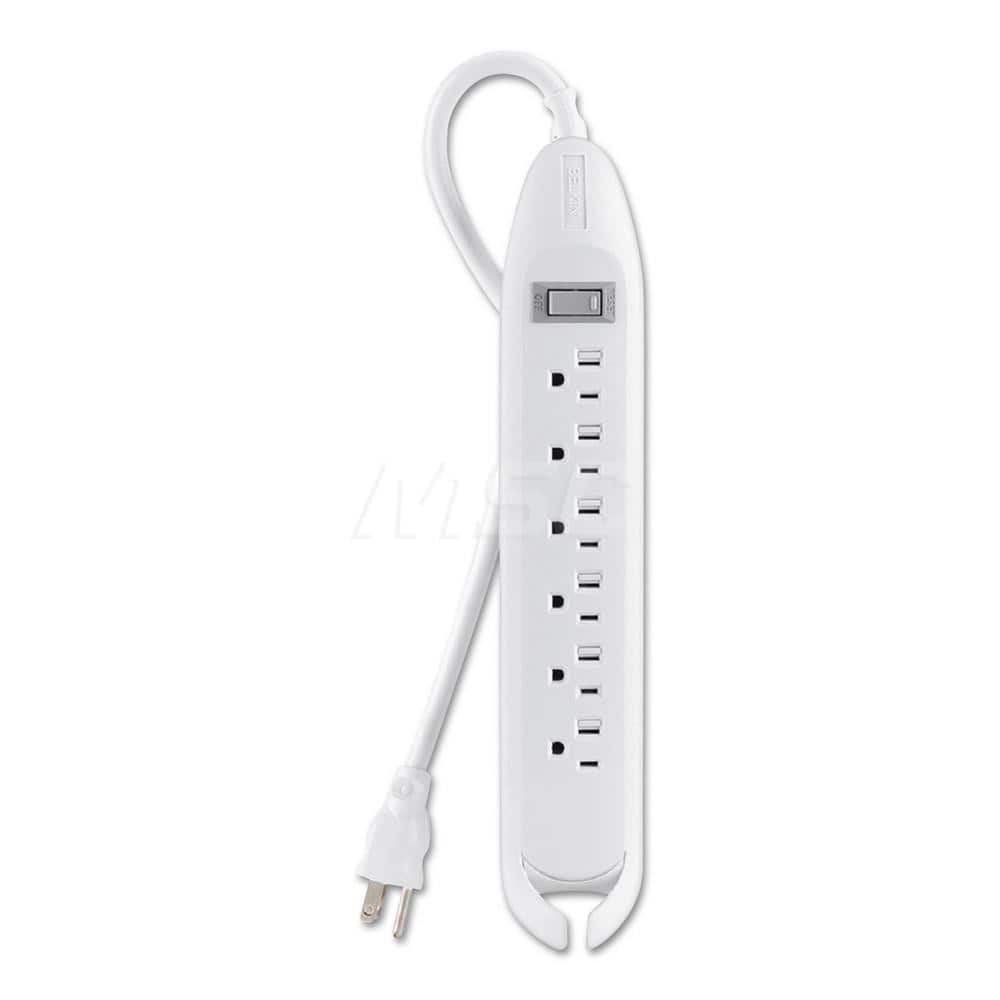 Belkin - Power Outlet Strips; Amperage: 15 ; Voltage: 125 ; Number of Outlets: 6 ; Material: Plastic ; Mounting Type: Floor ; Cord Length (Feet): 12