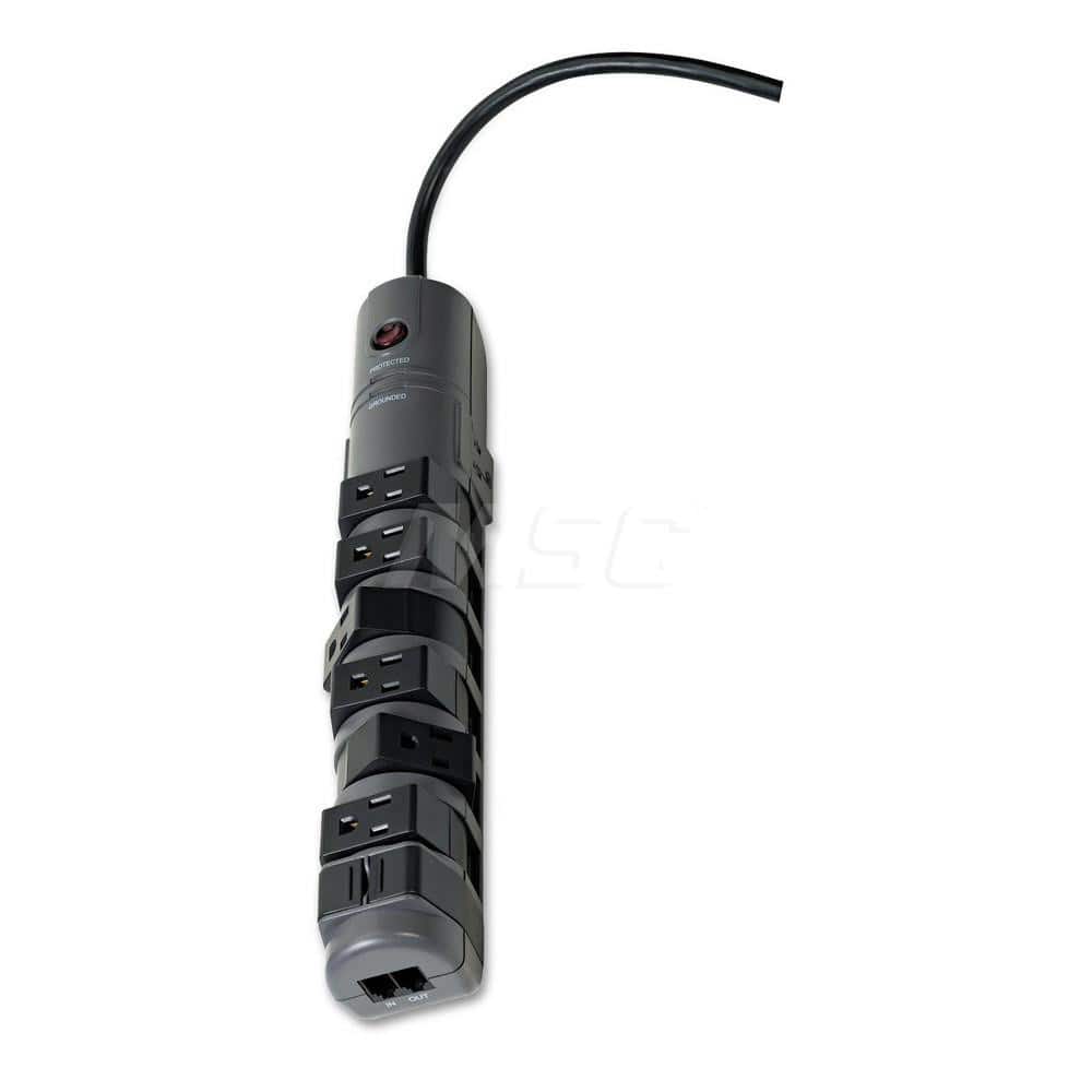 Belkin - Power Outlet Strips; Amperage: 15 ; Voltage: 125 ; Number of Outlets: 8 ; Material: Plastic ; Mounting Type: Floor ; Cord Length (Feet): 6