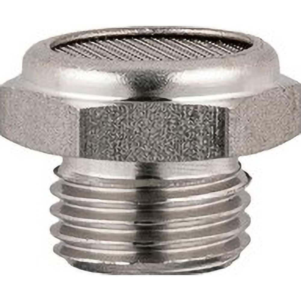 Aignep USA - Exhaust & Intake Mufflers; Type: Breather Vent ; Thread Size: 1/8 ; Thread Type: BSPP ; Maximum Working Pressure (psi): 290.000 ; Overall Length (Decimal Inch): 0.50000 ; Decibel Rating: 73.000