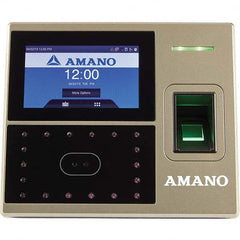 Amano - Time Clocks & Time Recorders Punch Style: Biometric Power Source: 100 to 240 V @ 50 to 60 Hz - Exact Industrial Supply