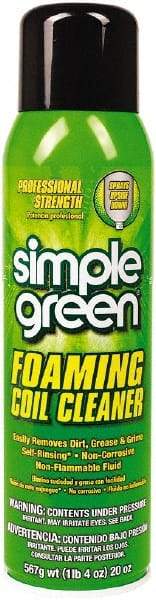 Simple Green - HVAC Cleaners & Scale Removers Container Size (oz.): 20 Container Type: Aerosol - Exact Industrial Supply