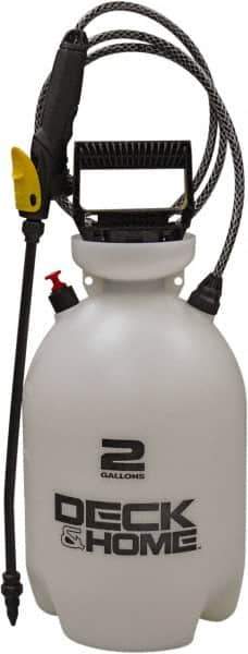 Smith Performance Sprayers - 2 Gal Chemical Safe Garden Hand Sprayer - Use with Cleaners/Degreasers, Polyethylene Tank, Funnel Mouth, Reinforced Hose - Exact Industrial Supply