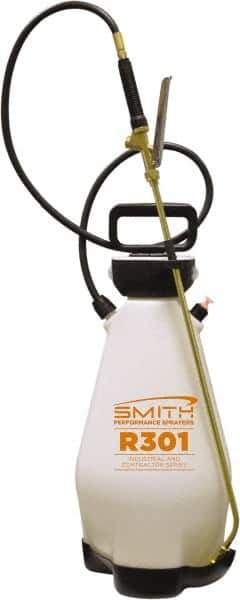 Smith Performance Sprayers - 3 Gal Chemical Safe Garden Hand Sprayer - Polyethylene Tank, Funnel Mouth, Reinforced Hose - Exact Industrial Supply