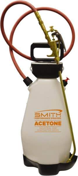 Smith Performance Sprayers - 2 Gal Chemical Safe Garden Hand Sprayer - Polyethylene Tank, Funnel Mouth, Reinforced Hose - Exact Industrial Supply