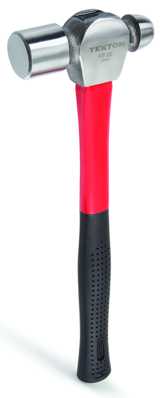48 oz Ball Pein Hammer - Fiberglass Handle - Exact Industrial Supply