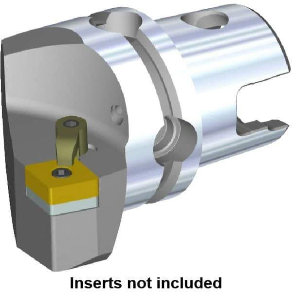 Kennametal - Left Hand Cut, Size KM50, CN.. Insert Compatiblity, Modular Turning & Profiling Cutting Unit Head - 30mm Ctr to Cutting Edge, 50mm Head Length, Through Coolant, Series M-Clamping - Exact Industrial Supply