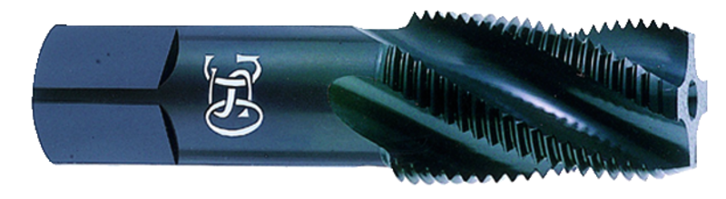 1/4-18 Dia. - 4 FL - HSS - Steam Oxide Standard Spiral Flute Pipe Tap - Exact Industrial Supply