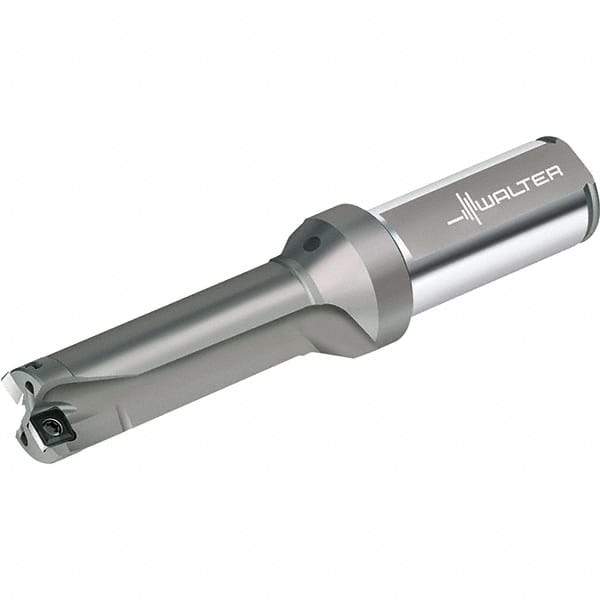 Walter - 78mm Max Drill Depth, 3xD, 26mm Diam, Indexable Insert Drill - 2 Inserts, 32mm Shank Diam, Straight Shank - Exact Industrial Supply