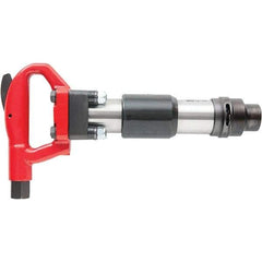 Chicago Pneumatic - 1,700 BPM, 4" Stoke Length, Pneumatic Chipping Hammer - 33 CFM, 7/8 NPT - Exact Industrial Supply