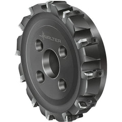 Walter - 8 Inserts, 125mm Cut Diam, 40mm Arbor Diam, Indexable Square-Shoulder Face Mill - 0° Lead Angle, 63mm High, Series F2010-B2-AD1606 - Exact Industrial Supply