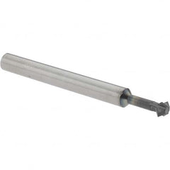 Accupro - 3/16° 3/16" Cut Diam, 0.093" Cut Width, 3/16" Shank, Solid Carbide Double-Angle Cutter - Exact Industrial Supply