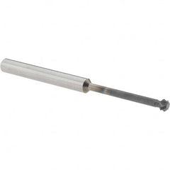 Accupro - 3/16° 3/16" Cut Diam, 0.093" Cut Width, 3/16" Shank, Solid Carbide Double-Angle Cutter - Exact Industrial Supply