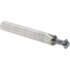 Accupro - 1/4° 1/4" Cut Diam, 1/8" Cut Width, 1/4" Shank, Solid Carbide Double-Angle Cutter - Exact Industrial Supply