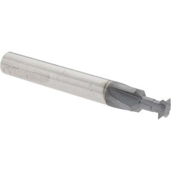 Accupro - 1/4° 1/4" Cut Diam, 0.072" Cut Width, 1/4" Shank, Solid Carbide Double-Angle Cutter - Exact Industrial Supply