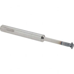 Accupro - 1/4° 1/4" Cut Diam, 0.072" Cut Width, 1/4" Shank, Solid Carbide Double-Angle Cutter - Exact Industrial Supply