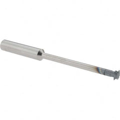 Accupro - 1/4° 1/4" Cut Diam, 0.072" Cut Width, 1/4" Shank, Solid Carbide Double-Angle Cutter - Exact Industrial Supply