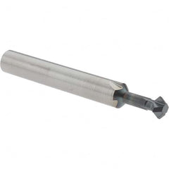 Accupro - ° 6mm Cut Diam, 0.118" Cut Width, 1/4" Shank, Solid Carbide Double-Angle Cutter - Exact Industrial Supply