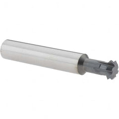 Accupro - 7/16° 7/16" Cut Diam, 0.157" Cut Width, 7/16" Shank, Solid Carbide Double-Angle Cutter - Exact Industrial Supply