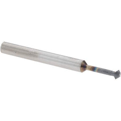 Accupro - 5/32° 5/32" Cut Diam, 0.078" Cut Width, 3/16" Shank, Solid Carbide Double-Angle Cutter - Exact Industrial Supply