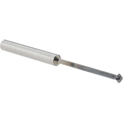 Accupro - 5/32° 5/32" Cut Diam, 0.078" Cut Width, 3/16" Shank, Solid Carbide Double-Angle Cutter - Exact Industrial Supply