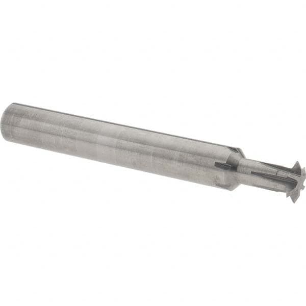 Accupro - 5/16° 5/16" Cut Diam, 0.072" Cut Width, 5/16" Shank, Solid Carbide Double-Angle Cutter - Exact Industrial Supply