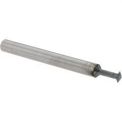 Accupro - 5/32° 5/32" Cut Diam, 0.045" Cut Width, 3/16" Shank, Solid Carbide Double-Angle Cutter - Exact Industrial Supply