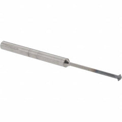 Accupro - 3/32° 3/32" Cut Diam, 0.047" Cut Width, 1/8" Shank, Solid Carbide Double-Angle Cutter - Exact Industrial Supply