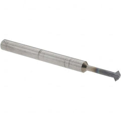 Accupro - ° 3mm Cut Diam, 0.059" Cut Width, 1/8" Shank, Solid Carbide Double-Angle Cutter - Exact Industrial Supply