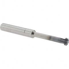 Accupro - 5/16° 5/16" Cut Diam, 1/8" Cut Width, 5/16" Shank, Solid Carbide Double-Angle Cutter - Exact Industrial Supply