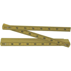Wiha - Folding Rules Overall Length (Feet): 6.50 Graduation (Inch): 3/32 - Exact Industrial Supply