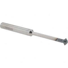 Accupro - 1/4° 1/4" Cut Diam, 1/8" Cut Width, 1/4" Shank, Solid Carbide Double-Angle Cutter - Exact Industrial Supply