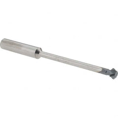 Accupro - 1/4° 1/4" Cut Diam, 1/8" Cut Width, 1/4" Shank, Solid Carbide Double-Angle Cutter - Exact Industrial Supply