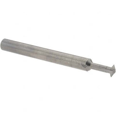 Accupro - 3/16° 3/16" Cut Diam, 0.055" Cut Width, 3/16" Shank, Solid Carbide Double-Angle Cutter - Exact Industrial Supply