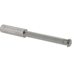 Accupro - 3/8° 3/8" Cut Diam, 1/8" Cut Width, 3/8" Shank, Solid Carbide Double-Angle Cutter - Exact Industrial Supply