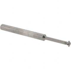 Accupro - 3/16° 3/16" Cut Diam, 0.055" Cut Width, 3/16" Shank, Solid Carbide Double-Angle Cutter - Exact Industrial Supply