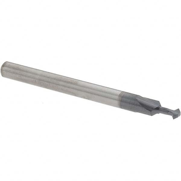 Accupro - 3/32° 3/32" Cut Diam, 0.047" Cut Width, 1/8" Shank, Solid Carbide Double-Angle Cutter - Exact Industrial Supply