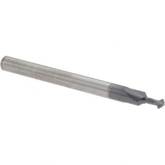 Accupro - 3/32° 3/32" Cut Diam, 0.047" Cut Width, 1/8" Shank, Solid Carbide Double-Angle Cutter - Exact Industrial Supply