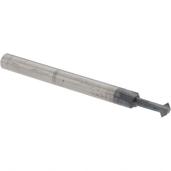 Accupro - ° 3mm Cut Diam, 0.059" Cut Width, 1/8" Shank, Solid Carbide Double-Angle Cutter - Exact Industrial Supply
