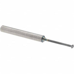 Accupro - 5/64° 5/64" Cut Diam, 0.039" Cut Width, 1/8" Shank, Solid Carbide Double-Angle Cutter - Exact Industrial Supply