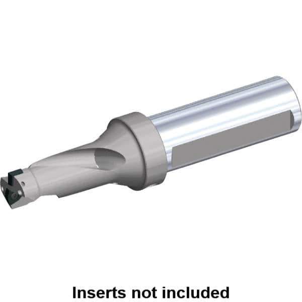 Kennametal - 2.188" Max Drill Depth, 2xD, 1.134" Diam, Indexable Insert Drill - 2 Inserts, 1-1/4" Shank Diam, Flange Shank - Exact Industrial Supply