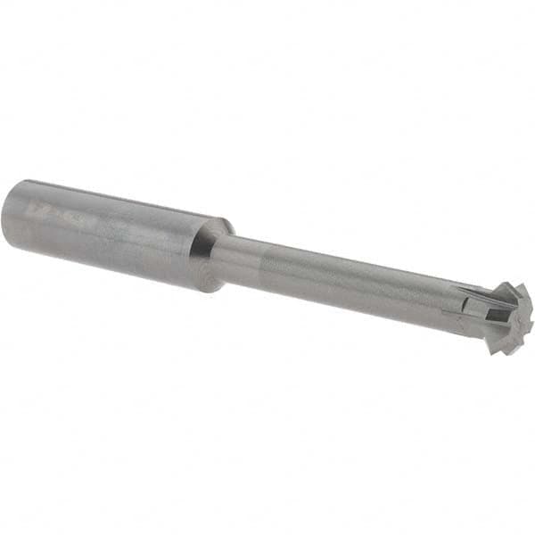 Accupro - 1/2° 1/2" Cut Diam, 0.187" Cut Width, 1/2" Shank, Solid Carbide Double-Angle Cutter - Exact Industrial Supply