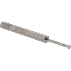 Accupro - 3/32° 3/32" Cut Diam, 0.047" Cut Width, 1/8" Shank, Solid Carbide Double-Angle Cutter - Exact Industrial Supply