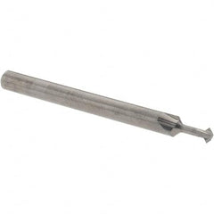 Accupro - 3/32° 3/32" Cut Diam, 0.047" Cut Width, 1/8" Shank, Solid Carbide Double-Angle Cutter - Exact Industrial Supply