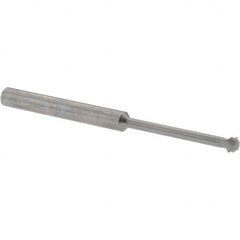 Accupro - 3/16° 3/16" Cut Diam, 0.093" Cut Width, 3/16" Shank, Solid Carbide Double-Angle Cutter - Exact Industrial Supply