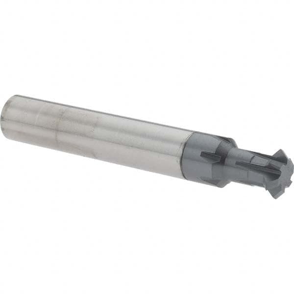 Accupro - 3/8° 3/8" Cut Diam, 1/8" Cut Width, 3/8" Shank, Solid Carbide Double-Angle Cutter - Exact Industrial Supply